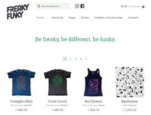 Tablet Screenshot of freakyfunky.com